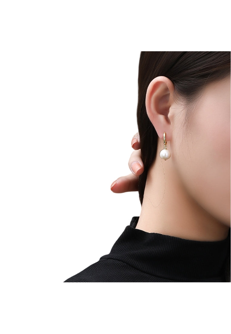 Selling Sterling Silver Baroque Pearl Stud Earrings for Women, Unique and Classy