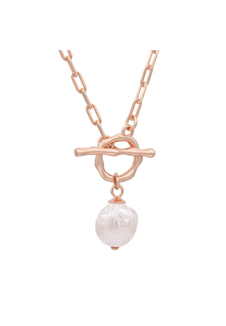Baroque Pearl OT Clasp Necklace