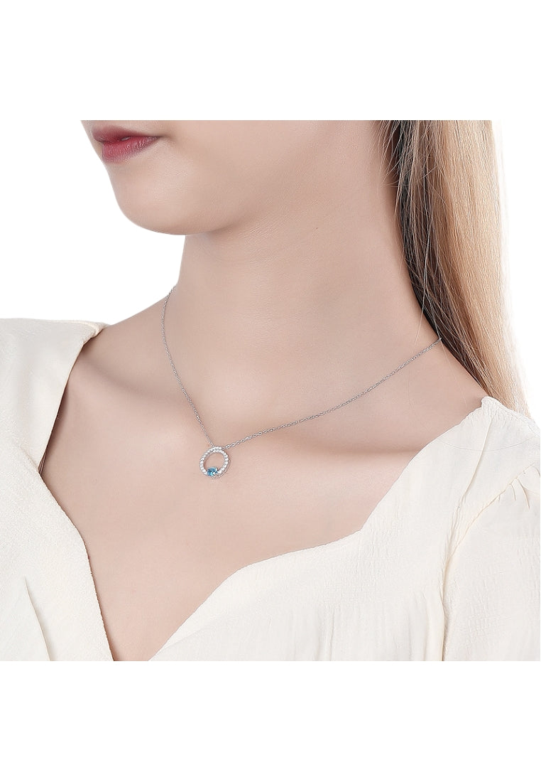 Creative Round S925 Silver Necklace