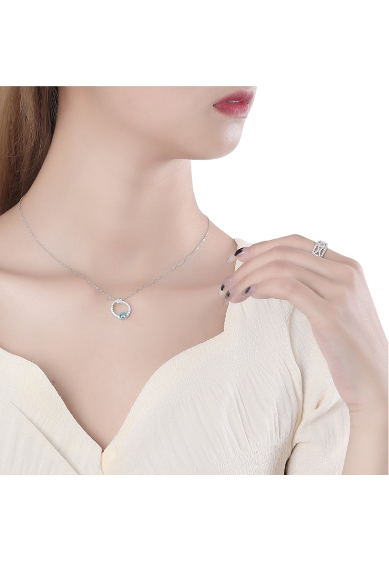 Creative Round S925 Silver Necklace