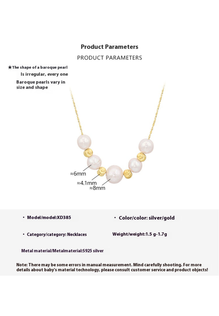 S925 Silver Fine Pearl Necklace