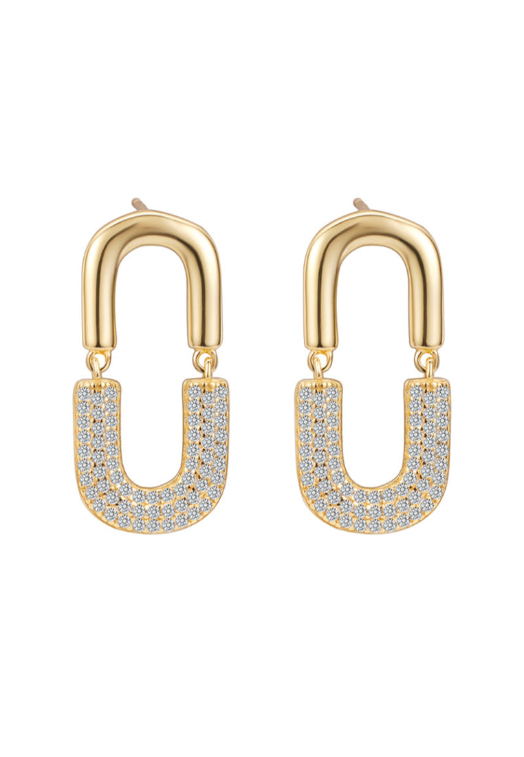 S925 sterling silver full inlaid zircon oval earrings for women, light luxury niche design cold style earrings