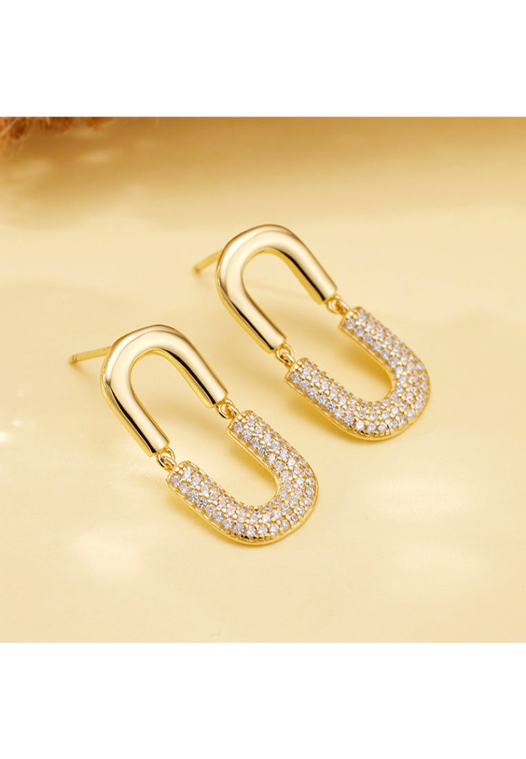 S925 sterling silver full inlaid zircon oval earrings for women, light luxury niche design cold style earrings