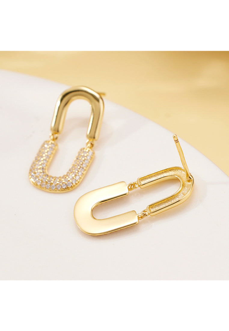 S925 sterling silver full inlaid zircon oval earrings for women, light luxury niche design cold style earrings