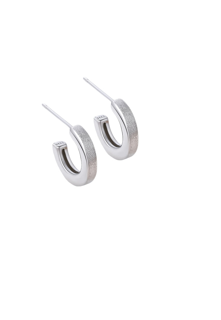 S925 silver triangle geometric earrings