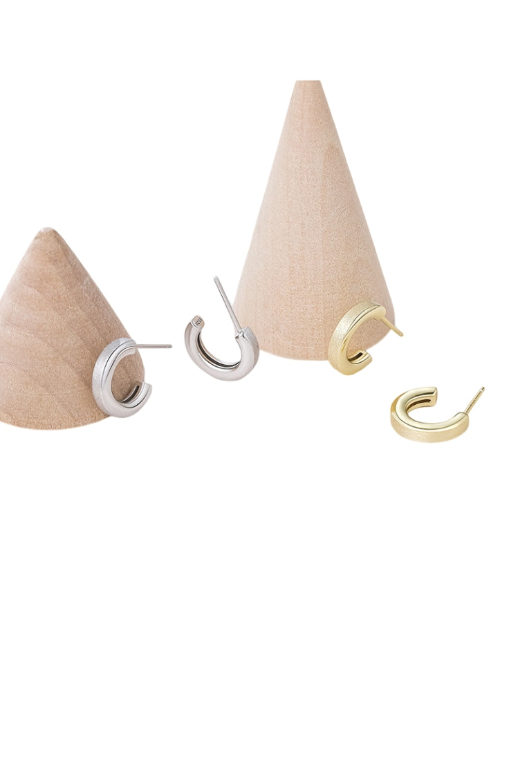 S925 silver triangle geometric earrings