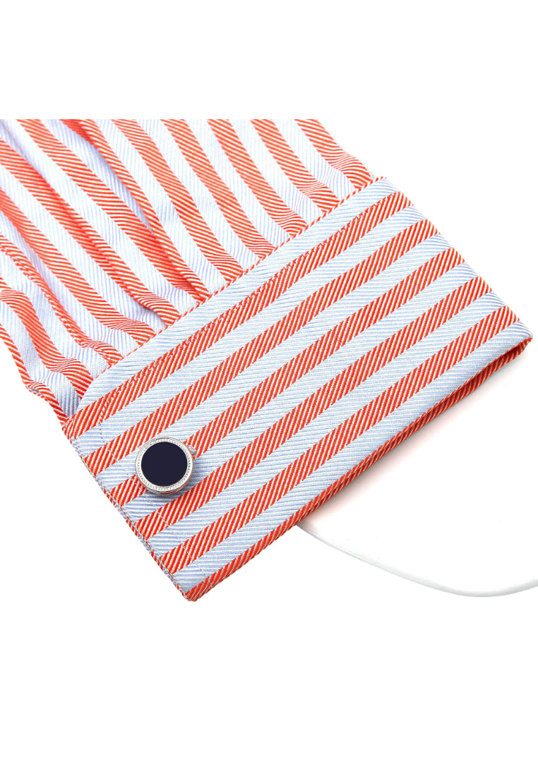 Men's Cufflinks Classic Simple Round French Oil Drop Shirt Daily Jewelry