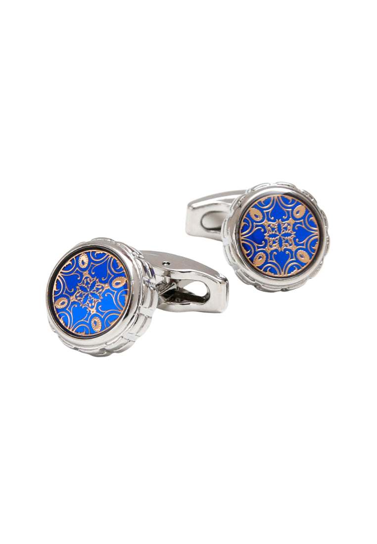 Men's Cufflinks Simple French Art Creative Round Silver Accessories