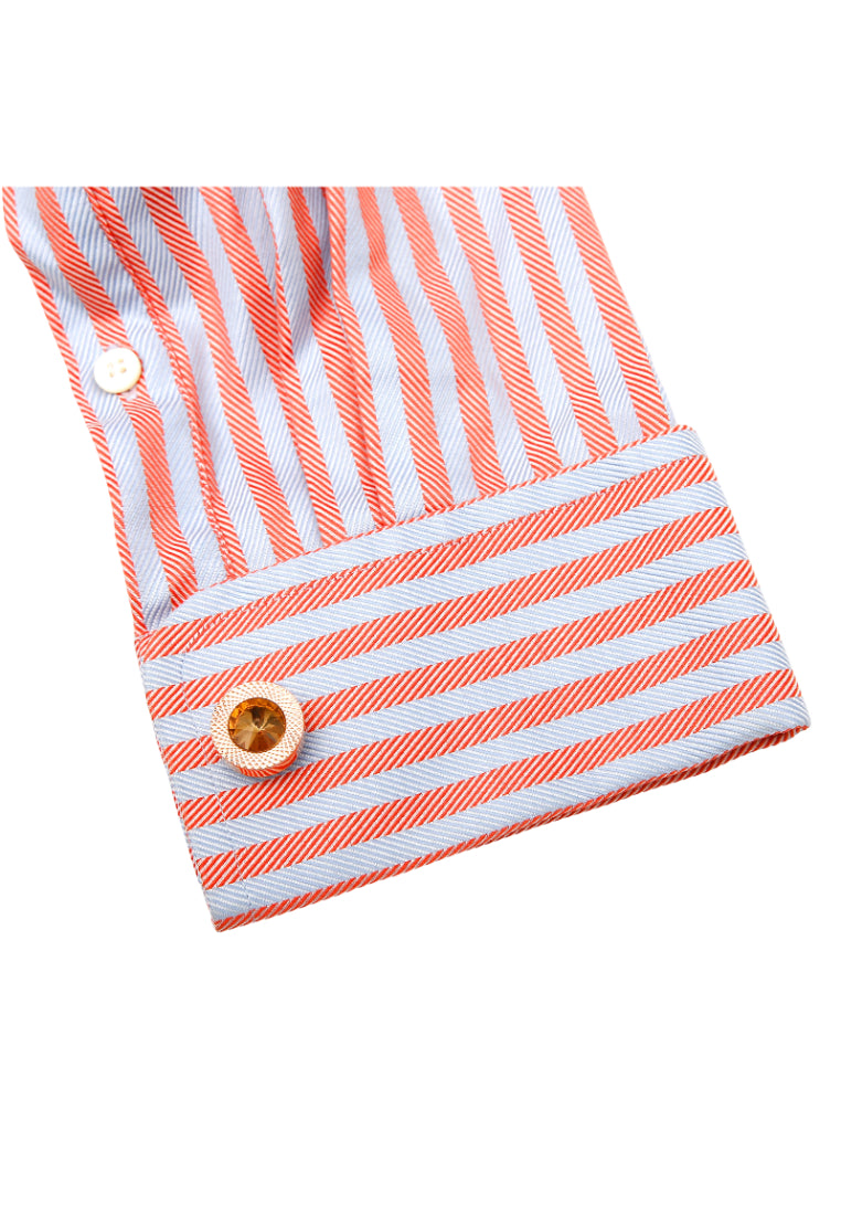 Men's Cufflinks Light Luxury French Temperament Inlaid Crystal Round Shirt Jewelry