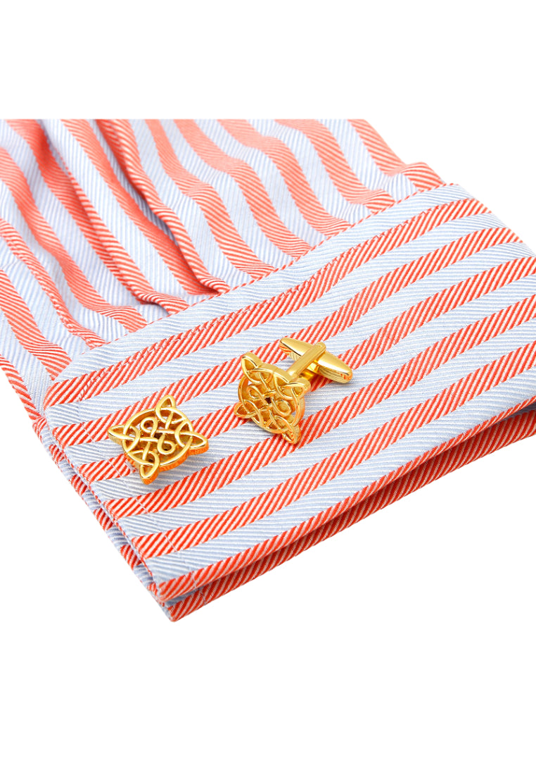 Men's Cufflinks High Quality Retro Pattern Gold Copper Shirt Sleeve Nail Button