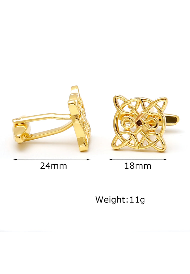 Men's Cufflinks High Quality Retro Pattern Gold Copper Shirt Sleeve Nail Button