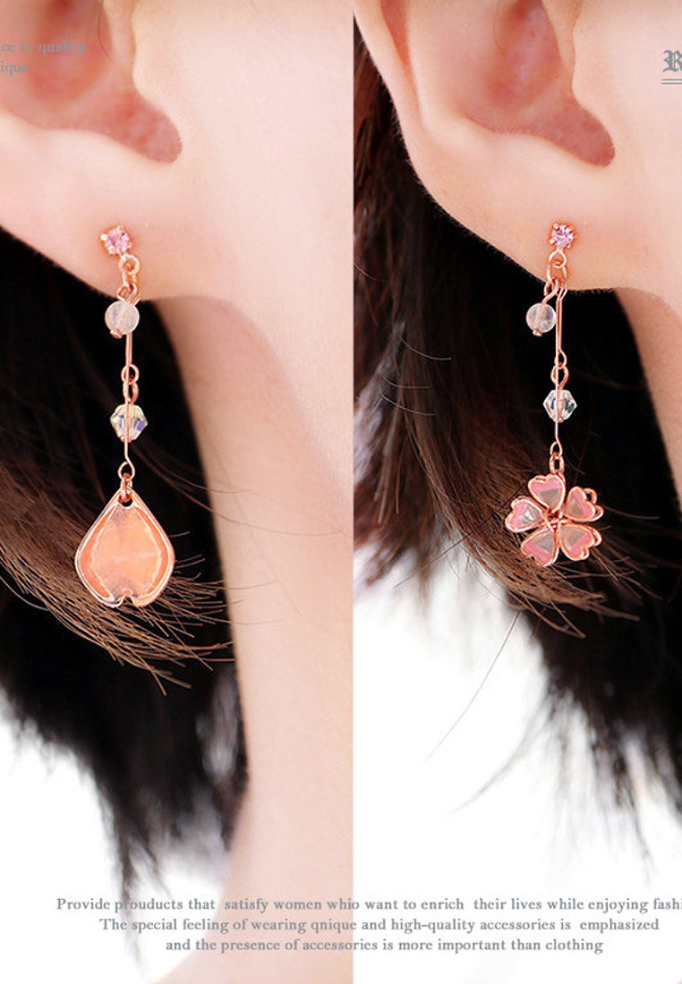 Asymmetric Cherry Earrings And Earrings