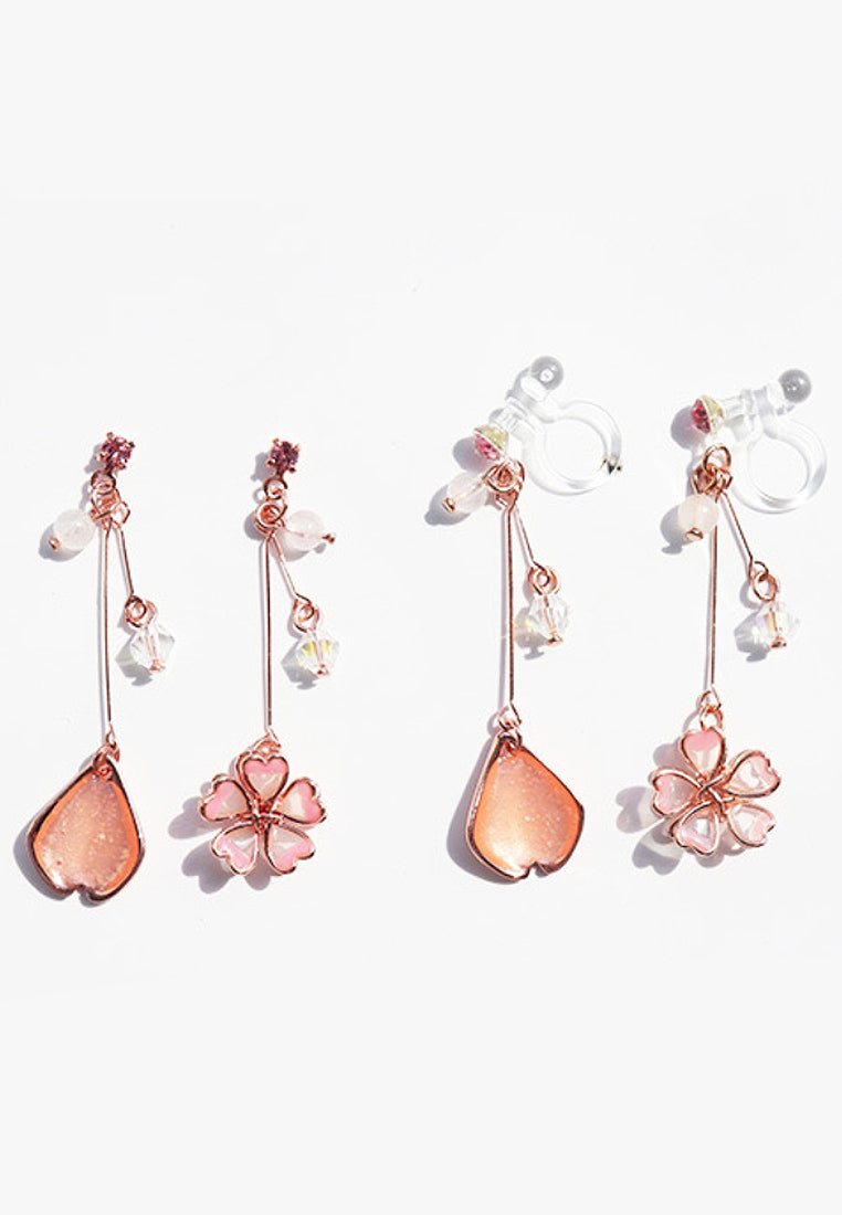 Asymmetric Cherry Earrings And Earrings