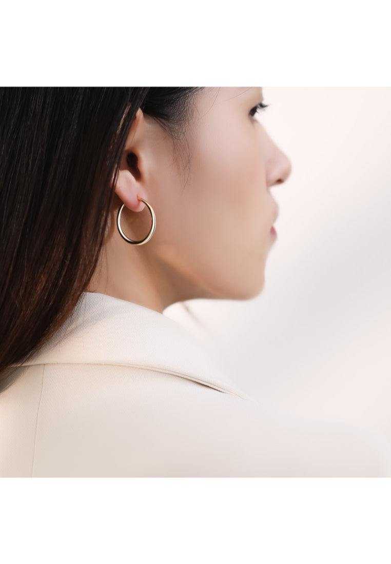 S925 silver personality hoop earrings