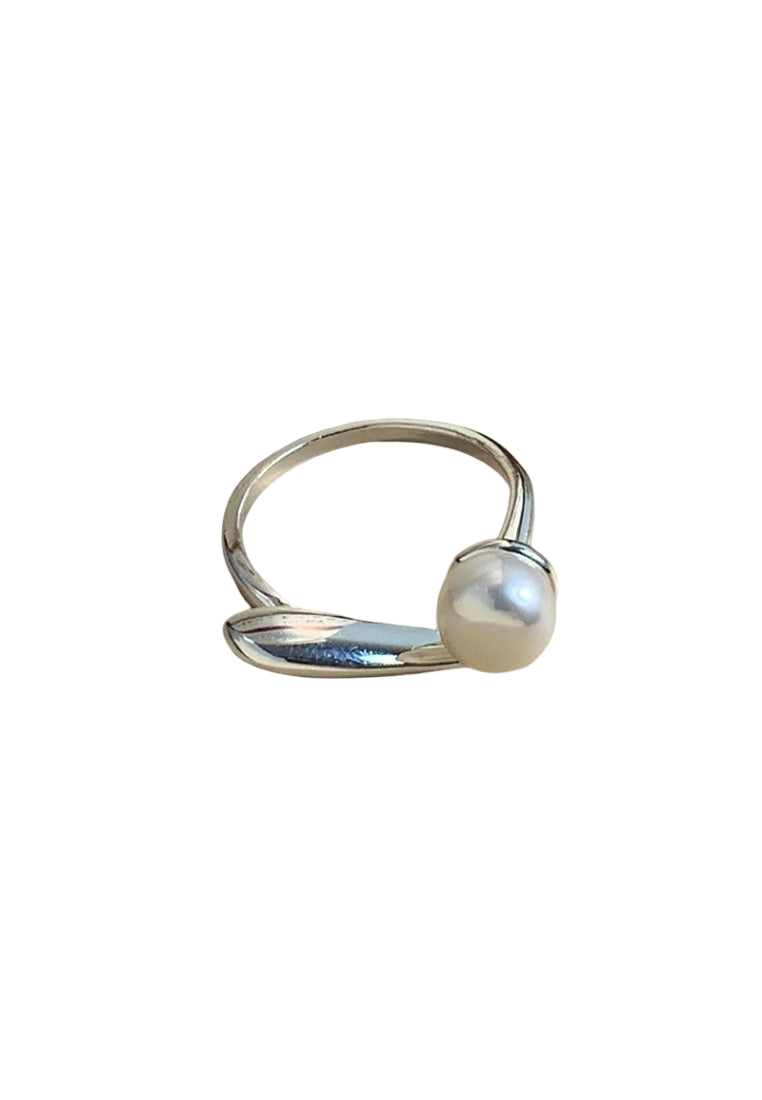 S925 Silver Pearl Ring