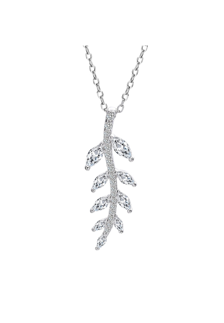 S925 Silver Leaf Necklace