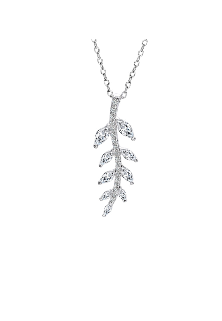 S925 Silver Leaf Necklace