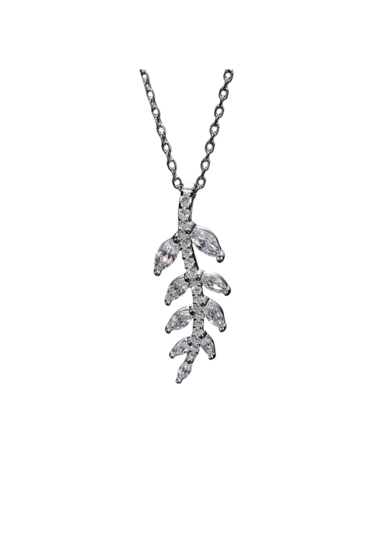 S925 Silver Leaf Necklace