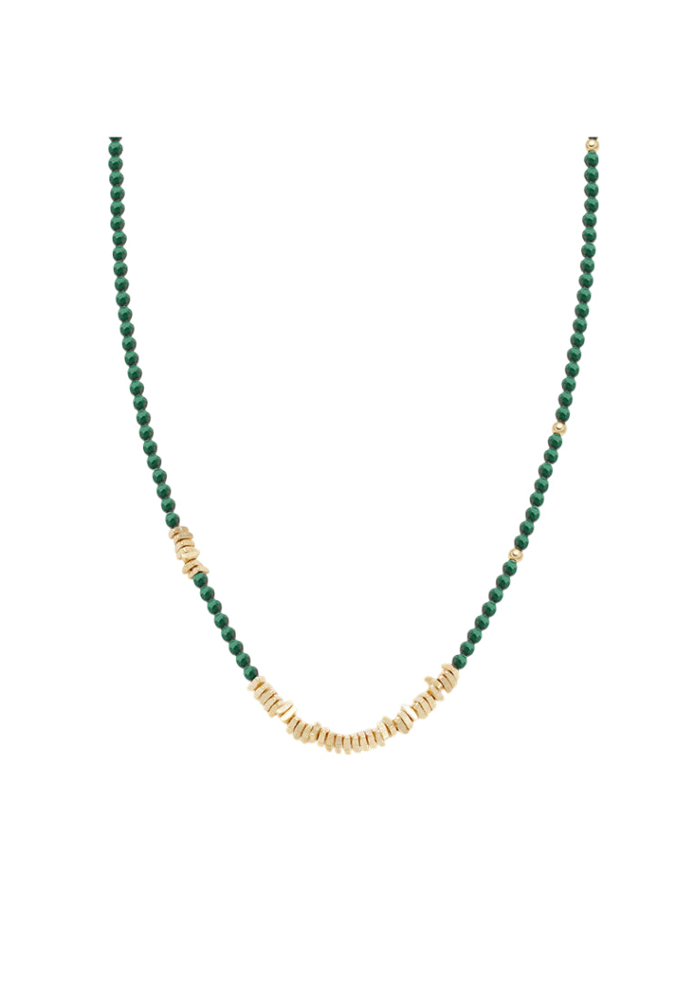 Peacock Stone Bead Necklace