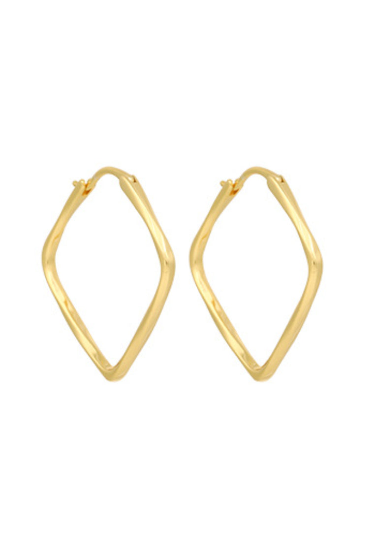 S925 Silver Geometric Square Stud Earrings with Simple Design and Unique Texture for Women