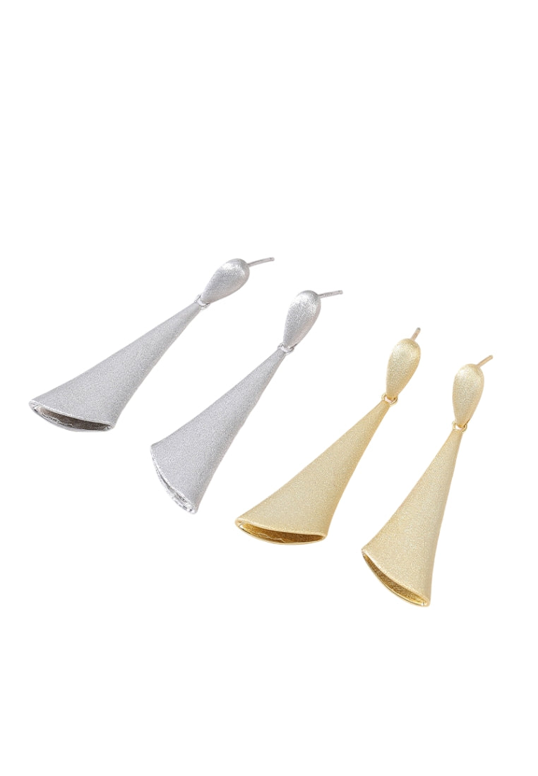 Shell Charm Silver Earrings