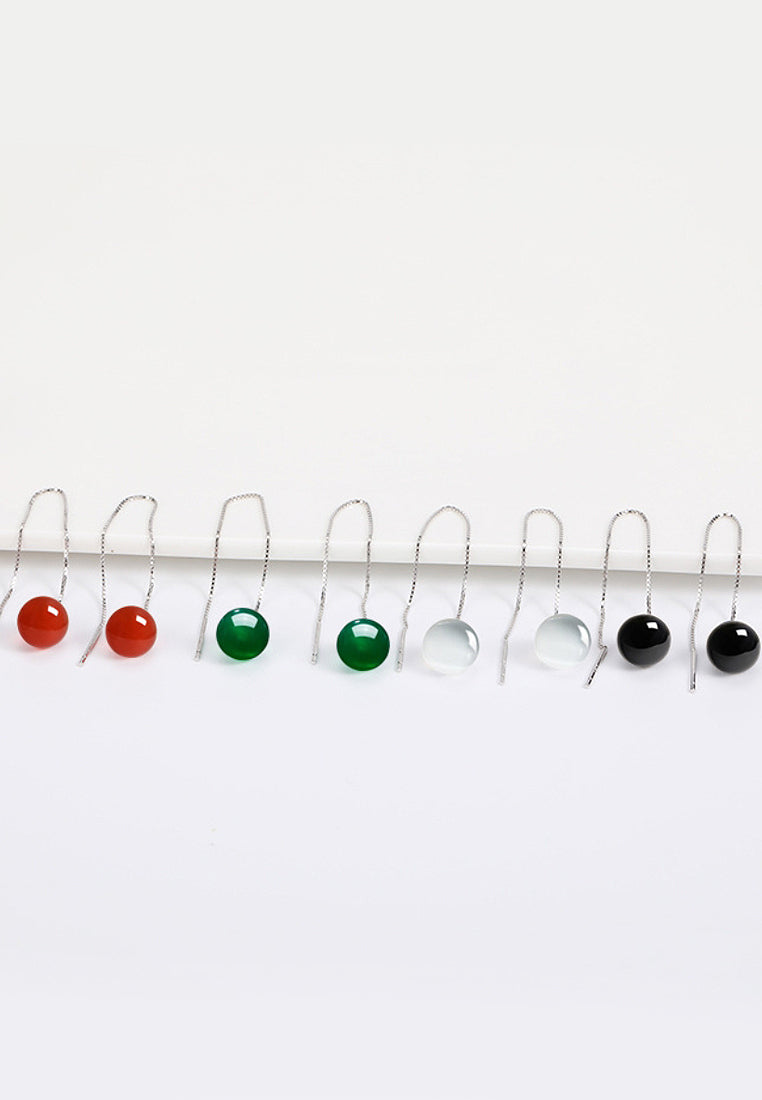 Agate Flurus Ear Earrings