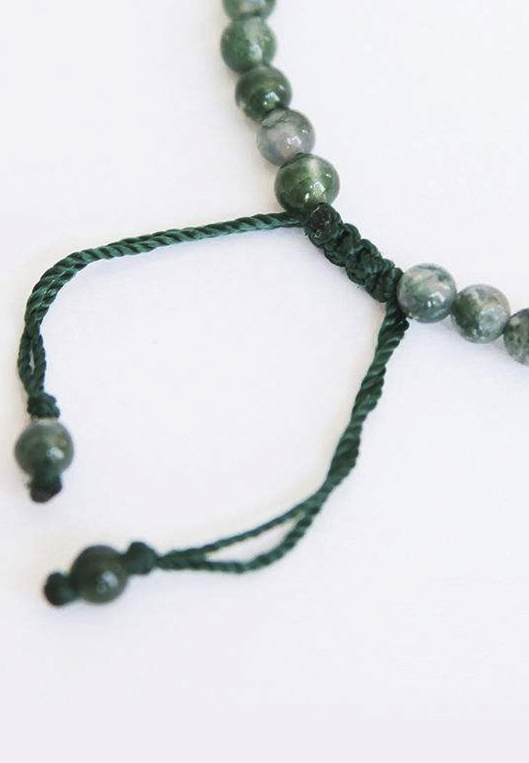 Millimeter natural agate bracelet