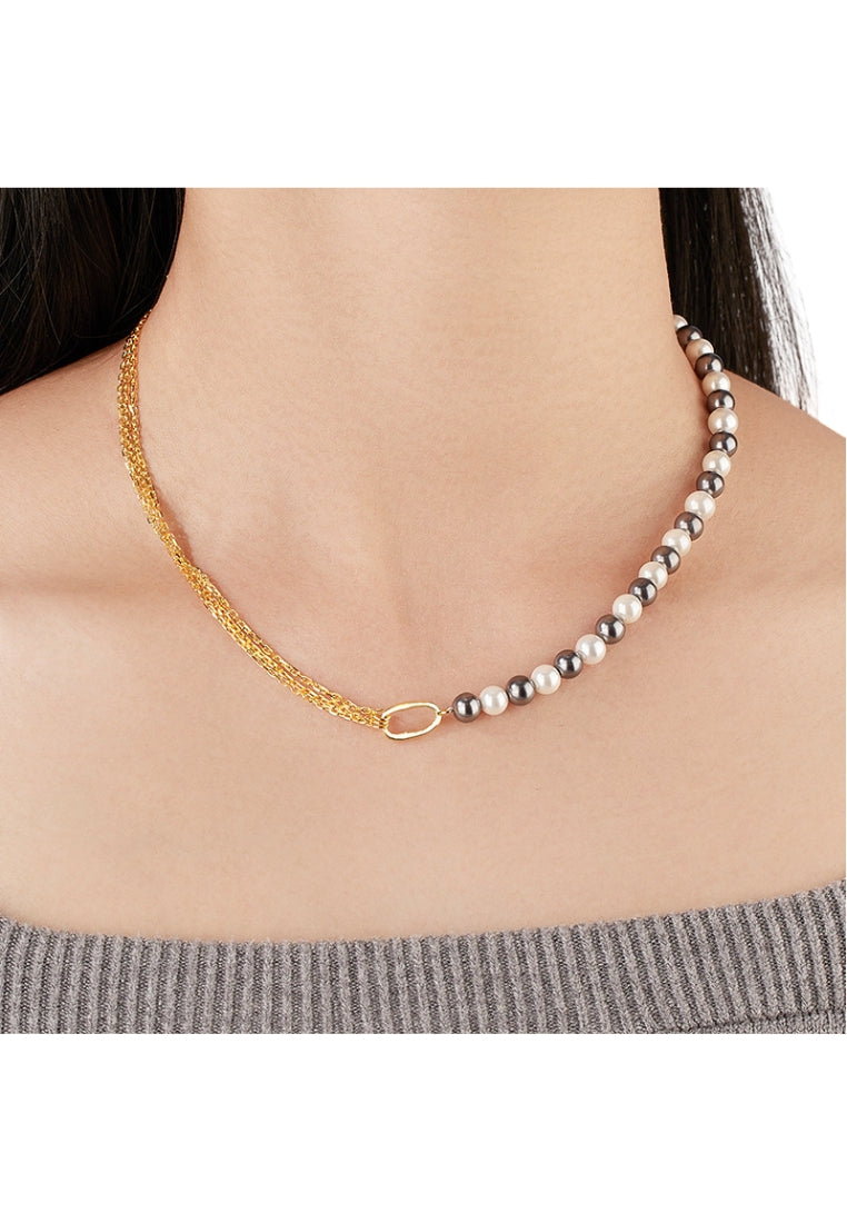 S925 Silver Irregular Pearl Necklace