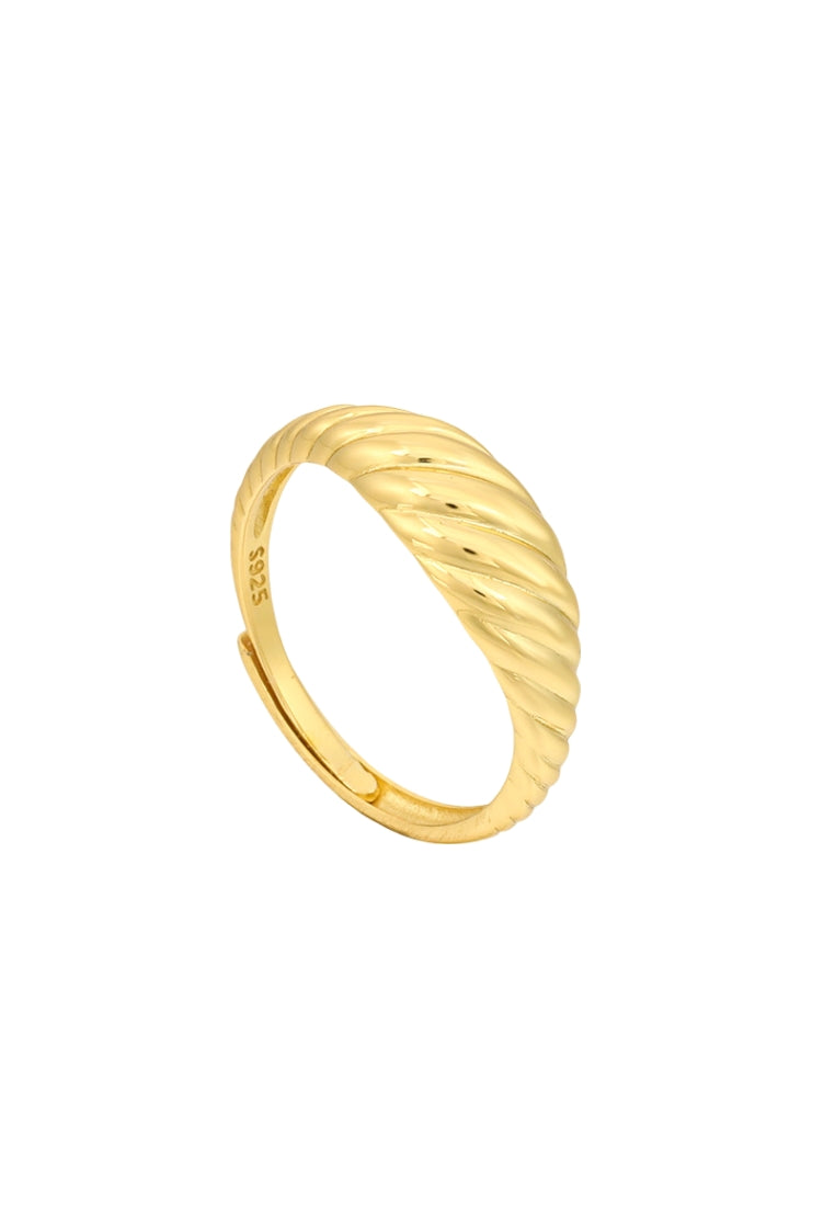 Pure 925 Silver Multiloop Adjustable Ring