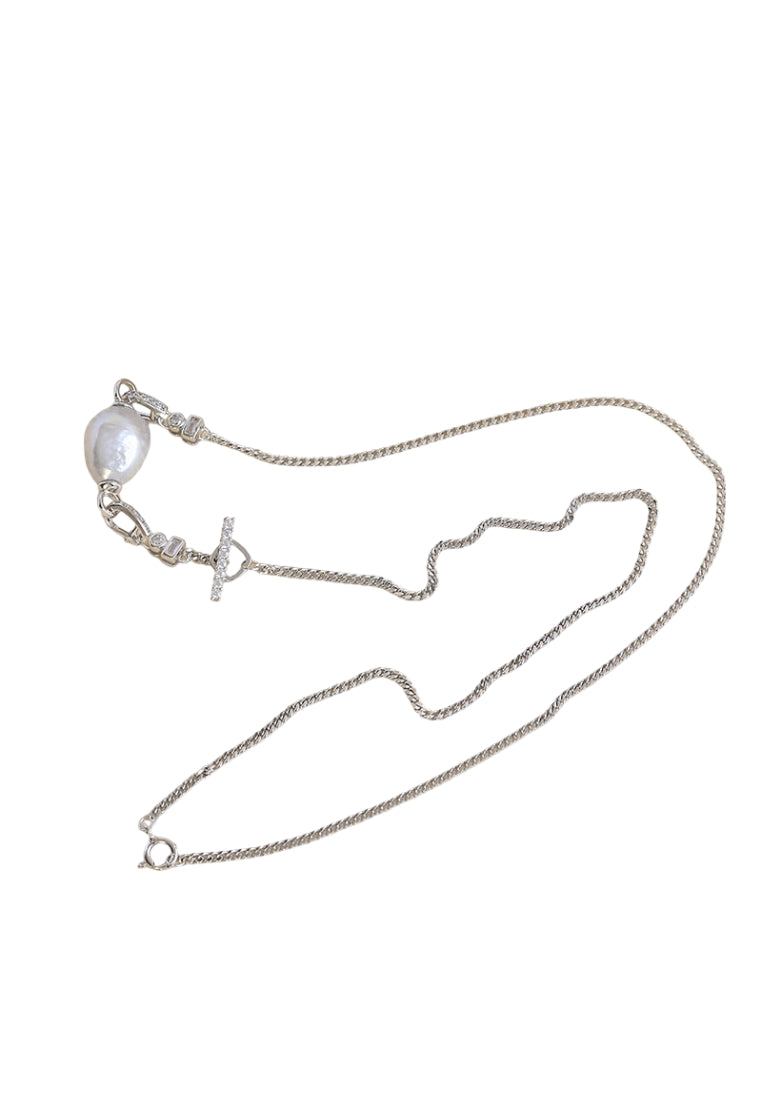Autumn Winter S925 Silver Detachable Pearl Necklace