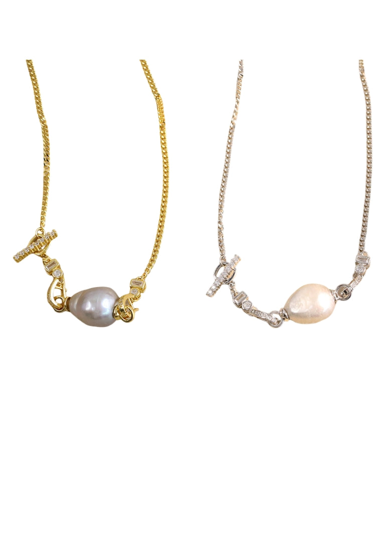 Autumn Winter S925 Silver Detachable Pearl Necklace