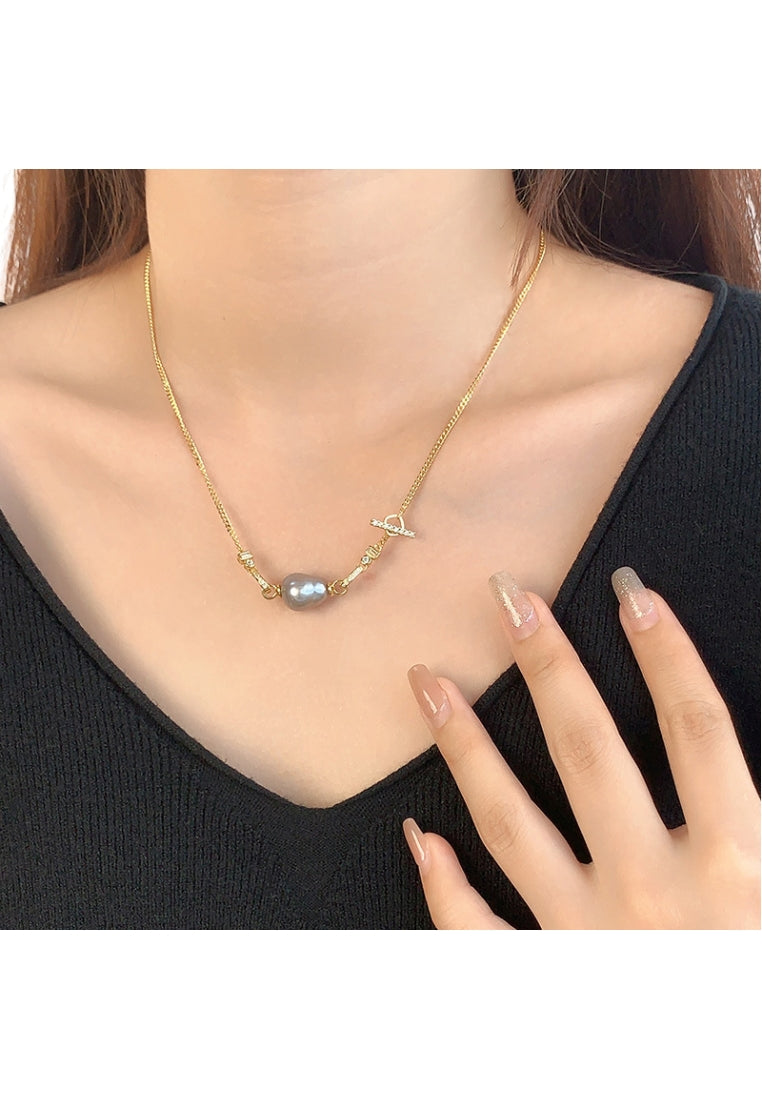 Autumn Winter S925 Silver Detachable Pearl Necklace