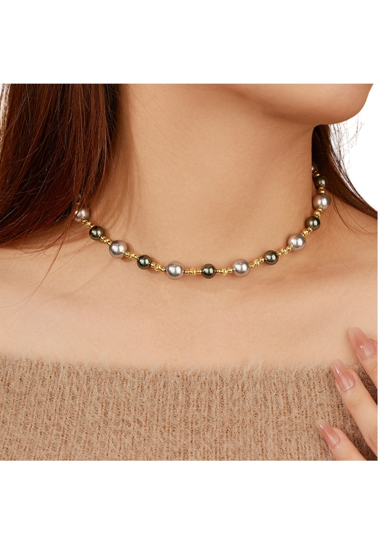 Starry Sky Pearl Lockbone Chain