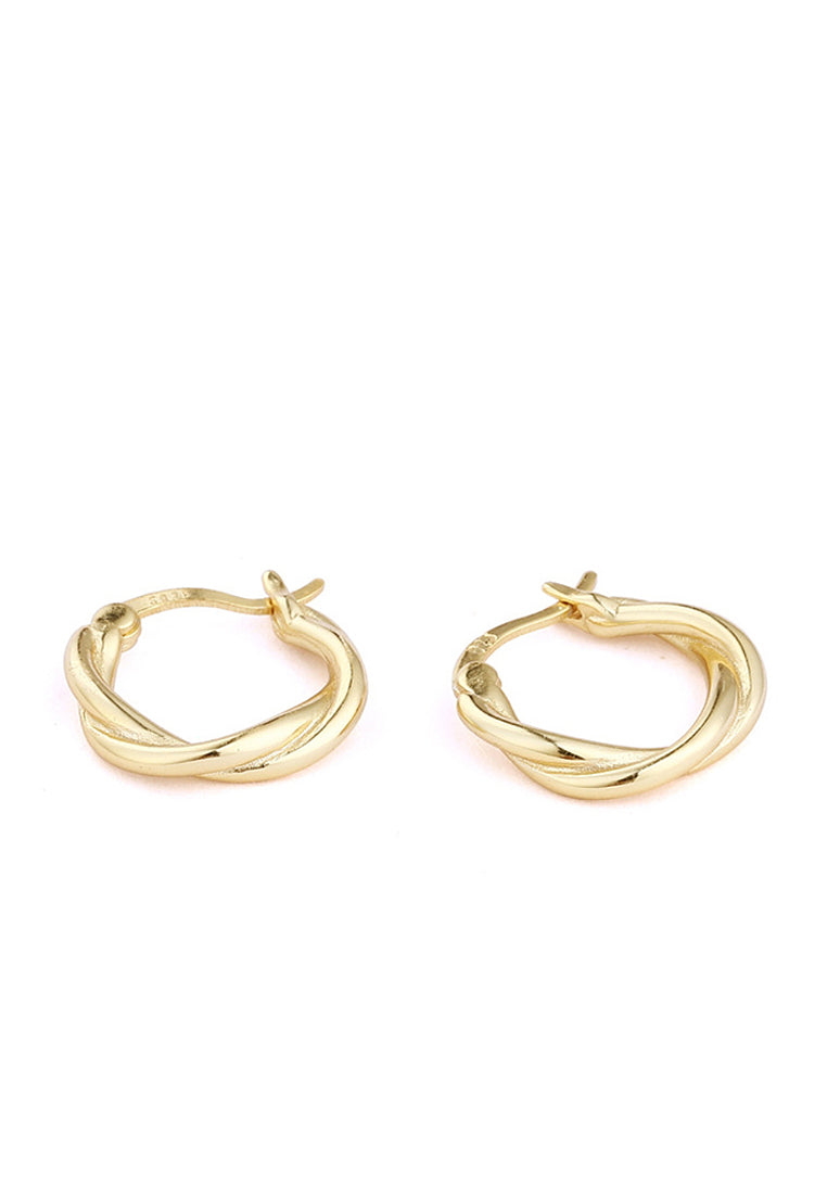 Retro Twisted Round Earrings