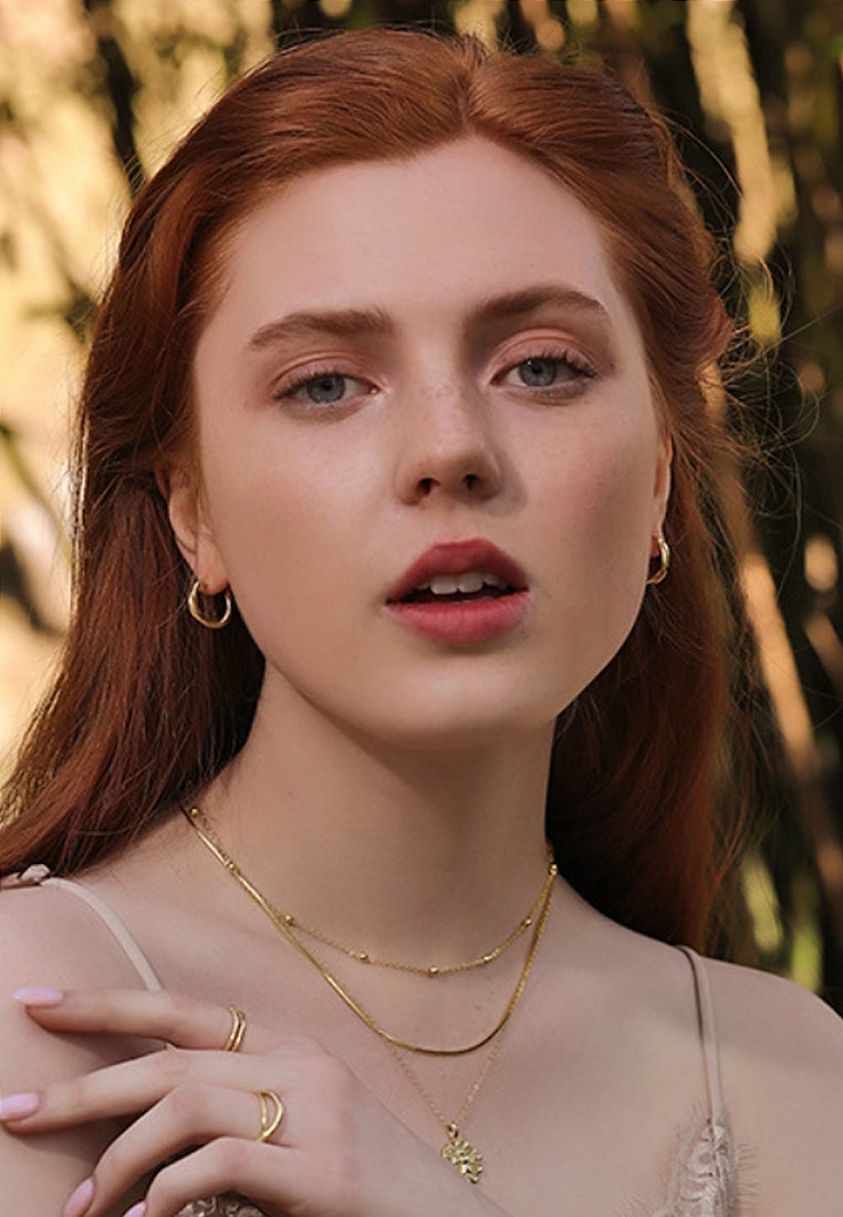 Retro Twisted Round Earrings