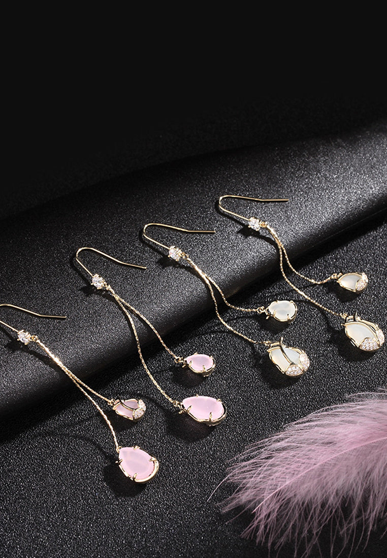 Tulip protein ear -ear earrings