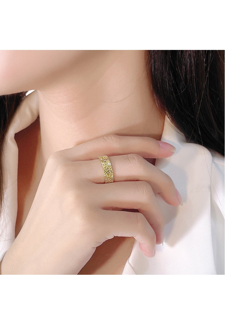 Geometric Line Silver Ring