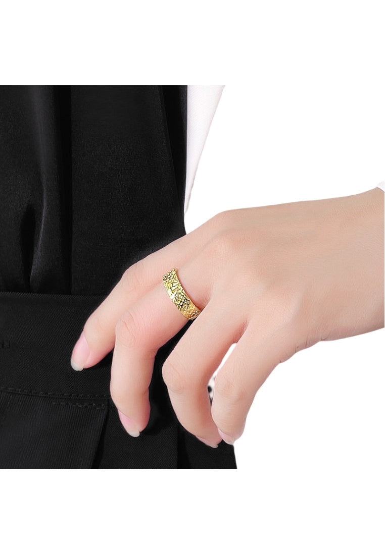 Geometric Line Silver Ring