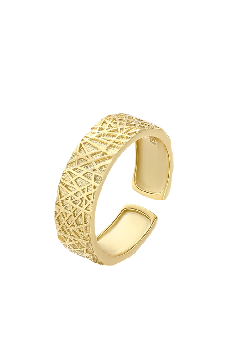 Geometric Line Silver Ring