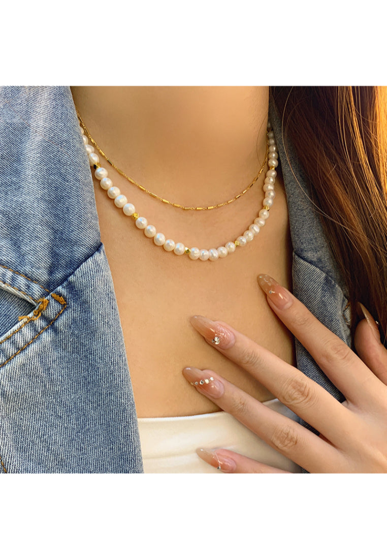 New French Baroque Lockbone Chain