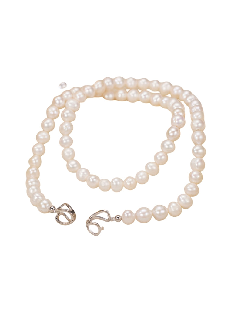 S925 Silver Versatile Pearl Necklace