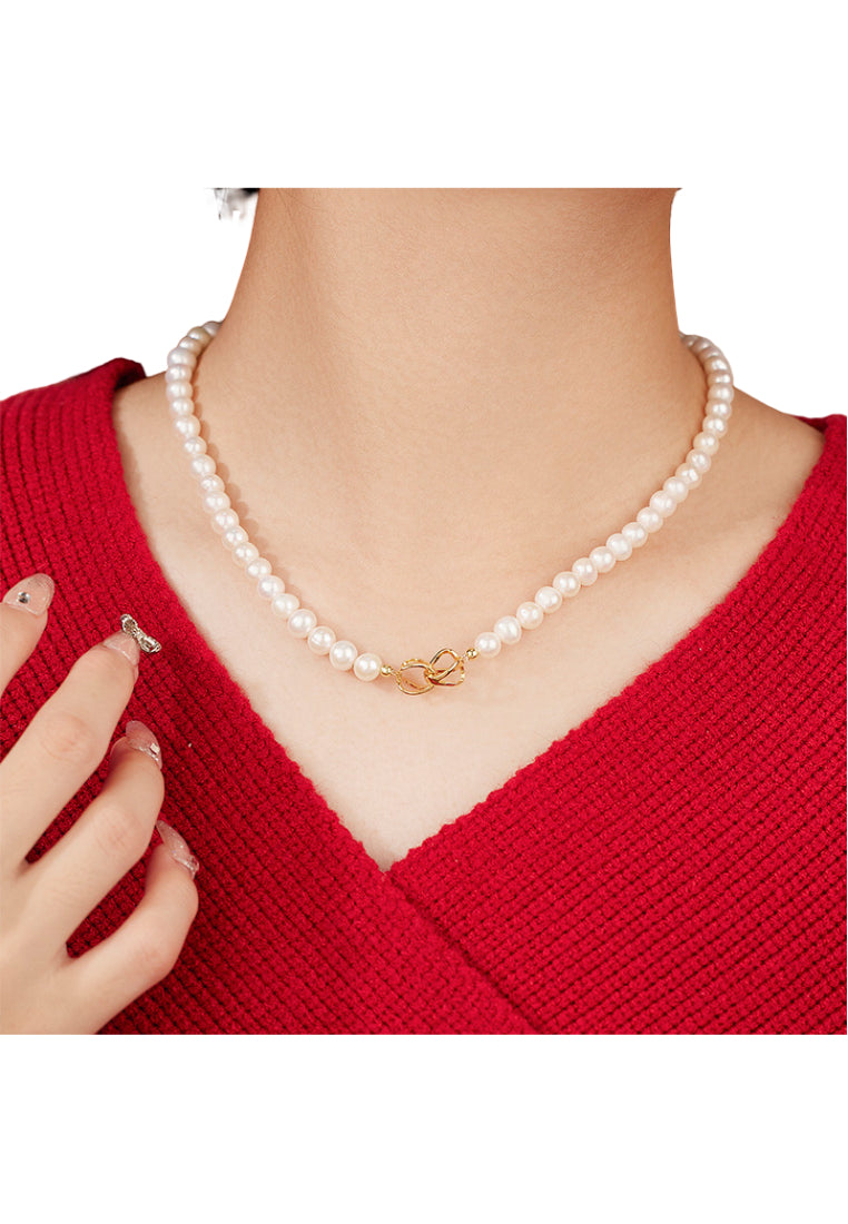 S925 Silver Versatile Pearl Necklace