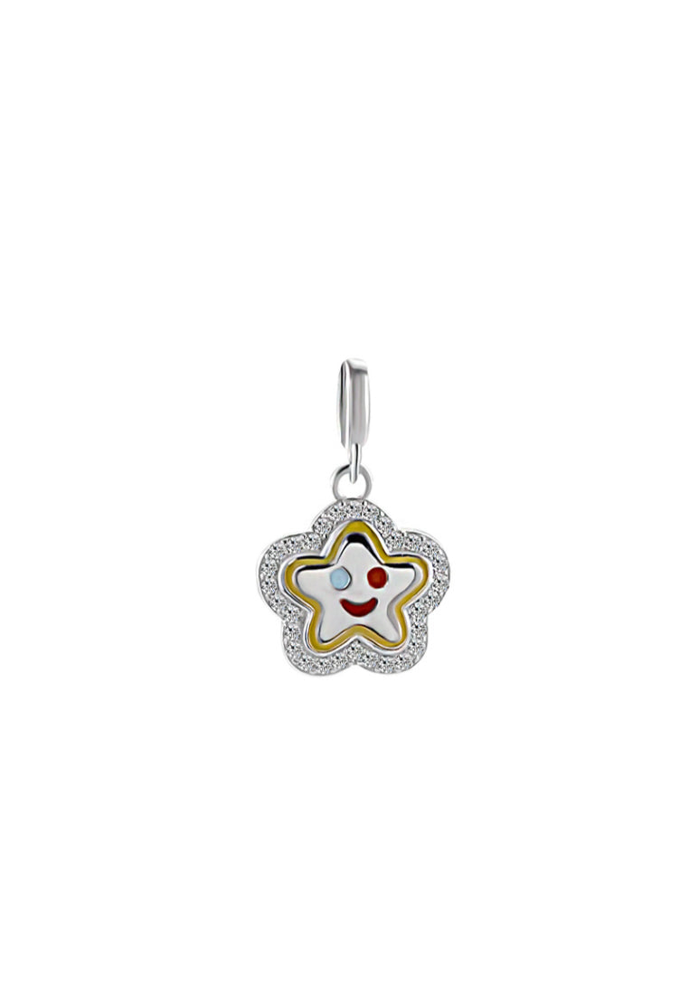 S925 Silver Enamel Pendant Necklace
