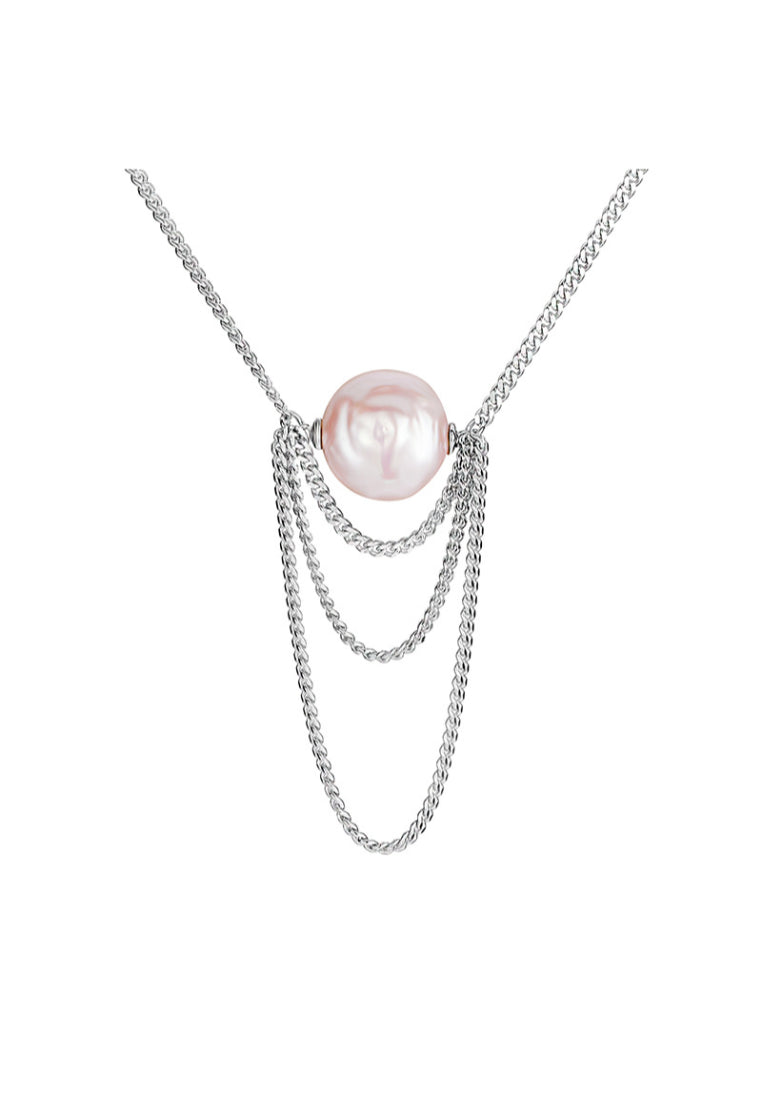 S925 Silver Tassel Pearl Necklace