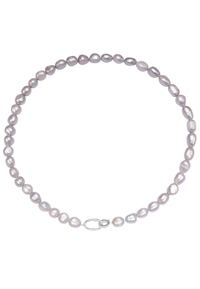 Vintage Grey Bead Necklace