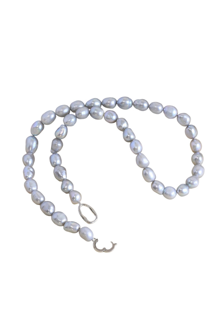 Vintage Grey Bead Necklace