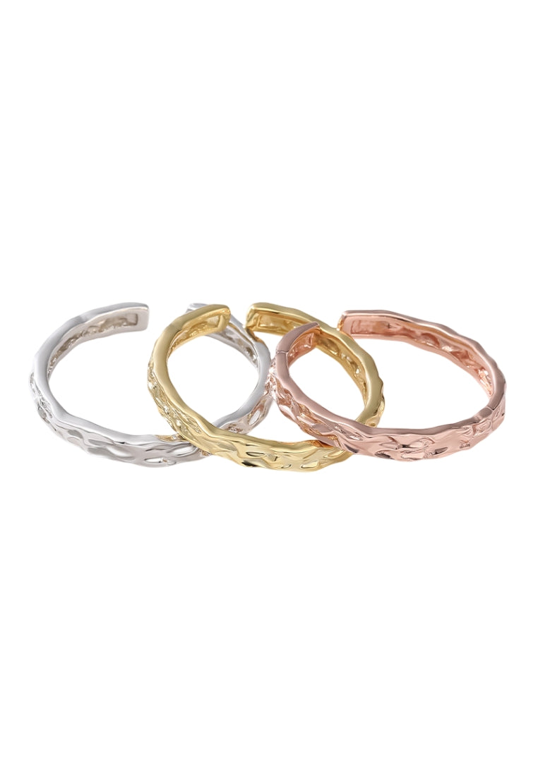 Silver Geometric Square Ring with Personality