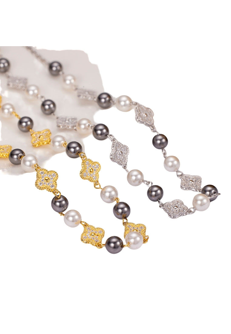 Autumn Winter S925 Silver Shell Pearl Necklace