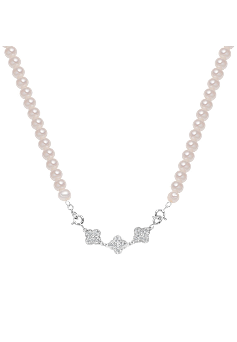 S925 Silver Baroque Pearl Necklace