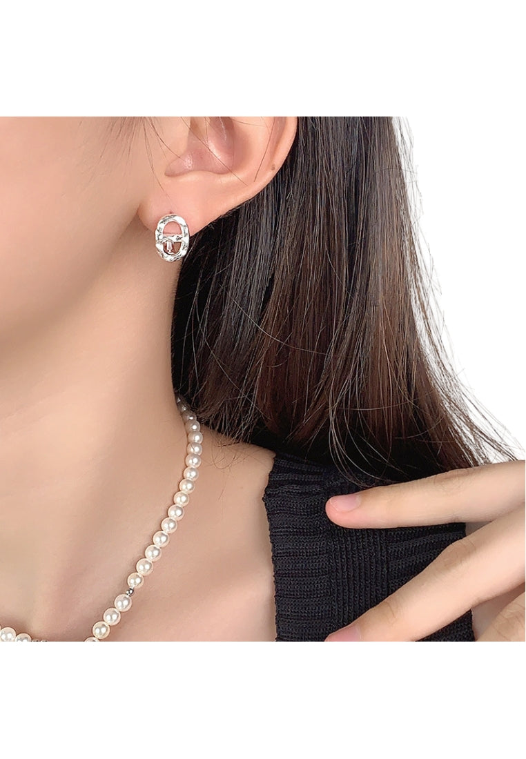 S925 silver pig nose ear clips